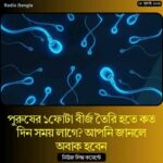 পুরুষের ১ফোটা বীর্জ তৈরি হতে কত দিন সময় লাগে? আপনি জানলে অবাক হবেন